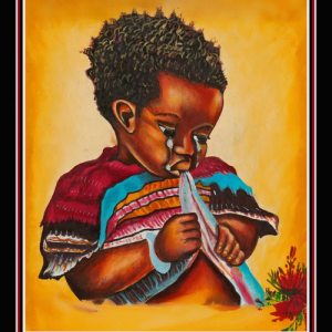Abstract painting by Hawa Diallo