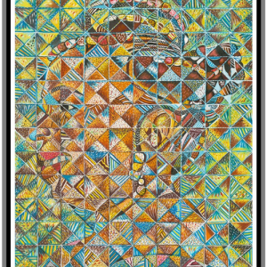 Abstract painting by Hawa Diallo