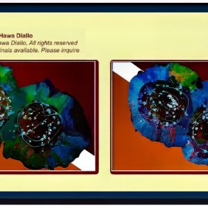 Abstract painting by Hawa Diallo