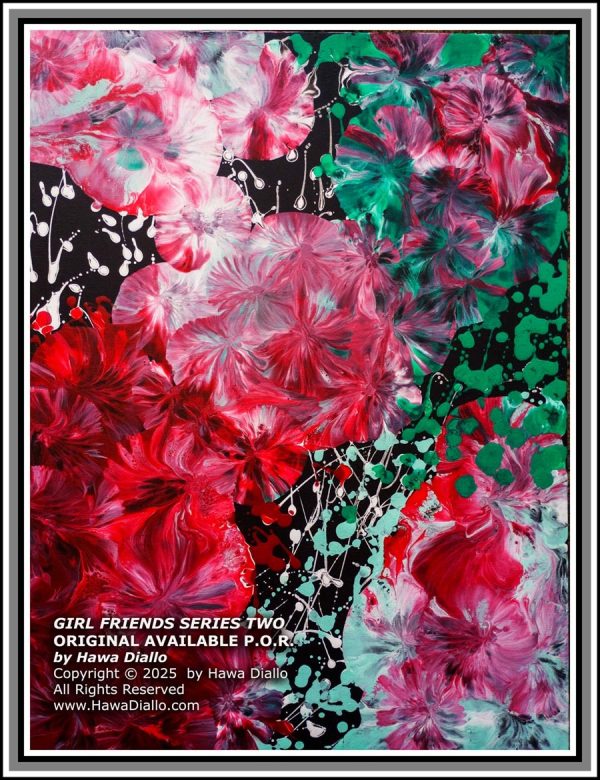 Abstract painting by Hawa Diallo
