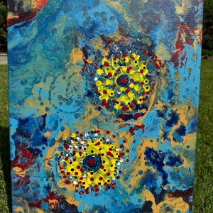 Abstract painting by Hawa Diallo
