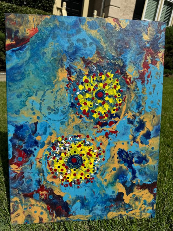 Abstract painting by Hawa Diallo