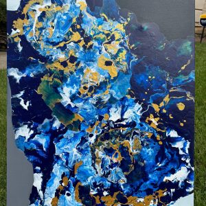 Abstract painting by Hawa Diallo