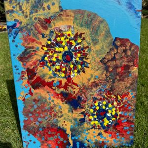 Abstract painting by Hawa Diallo