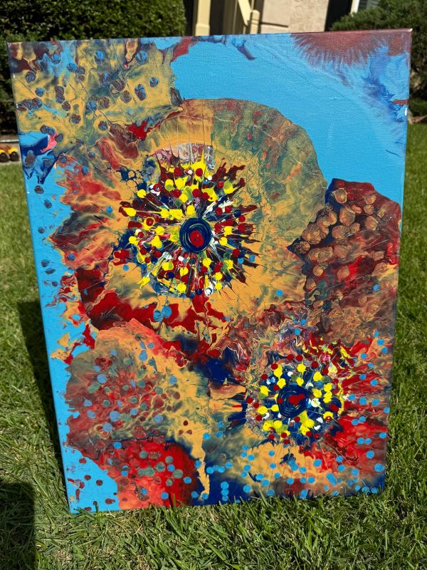 Abstract painting by Hawa Diallo