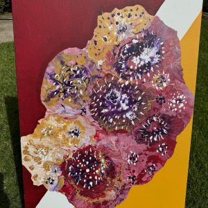 Abstract painting by Hawa Diallo