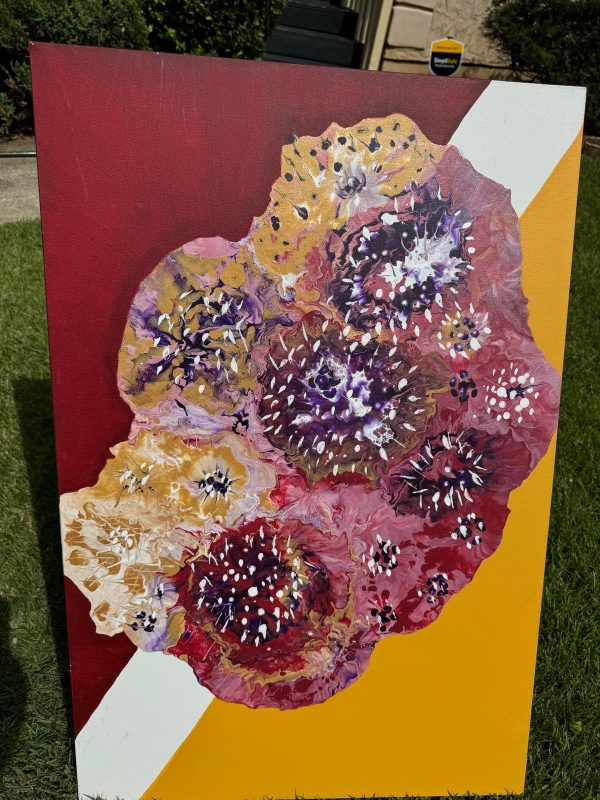 Abstract painting by Hawa Diallo