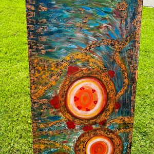 Abstract painting by Hawa Diallo
