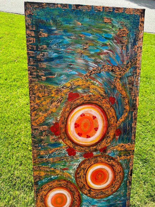 Abstract painting by Hawa Diallo
