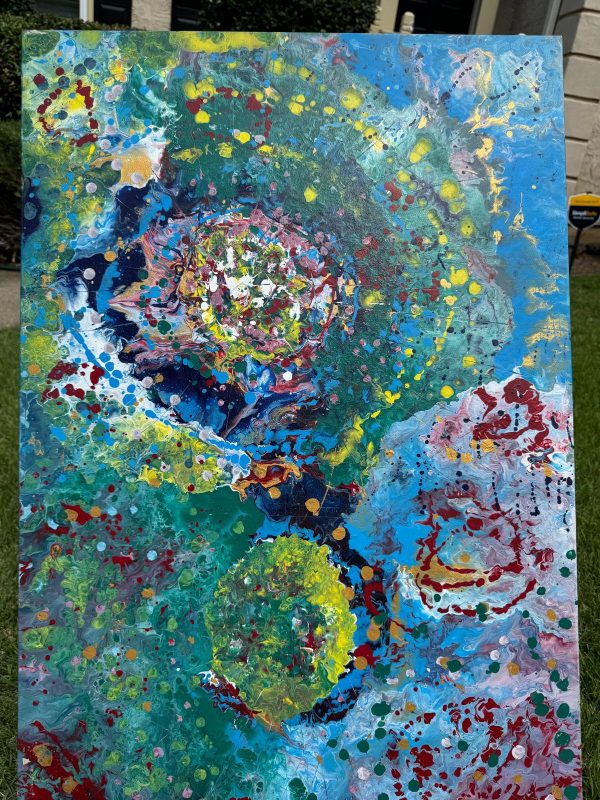 Abstract painting by Hawa Diallo