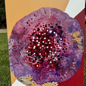 Abstract painting by Hawa Diallo