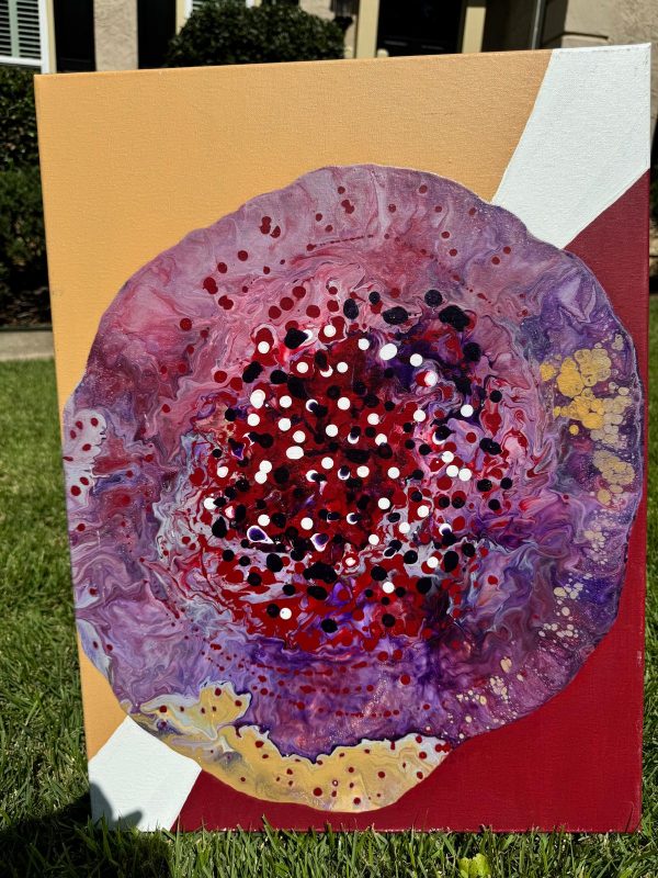 Abstract painting by Hawa Diallo